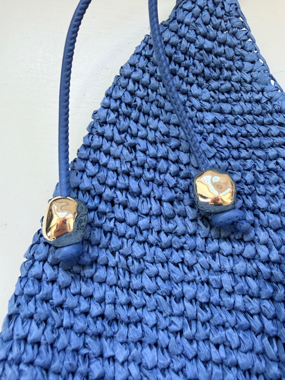 Madewell Blue Woven Shoulder Bag - Picture 6 of 8